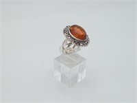 NWT Sterling Baltic Amber Ring