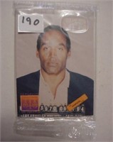 O.J. Simpson In Pursuit of Justice card set,