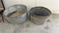 2- Galvanized Buckets