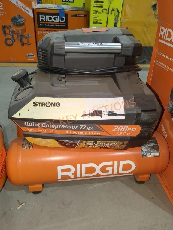 Ridgid 4.5Gal 200psi Quiet Air Compressor