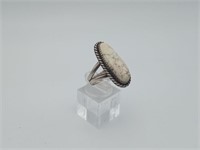 Sterling Early Native American Signed HB Ring