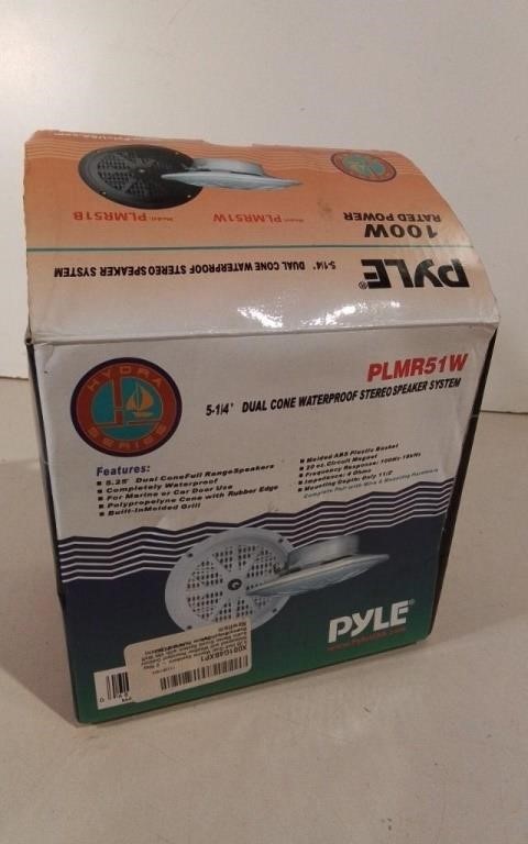 Unused Pyle 5.25" Dual Cone Waterproof Speakers