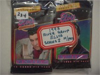 10 sealed packs of 1992 Elvis Presley Series II
