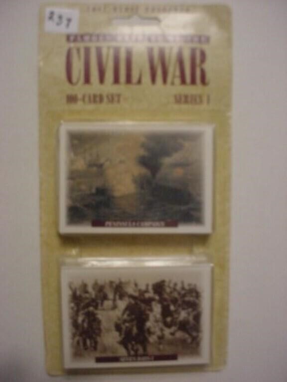 1991 complete set Tuff Stuff Civil War Battles