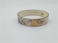Italian Laurana Designer enamel peacock bracelet