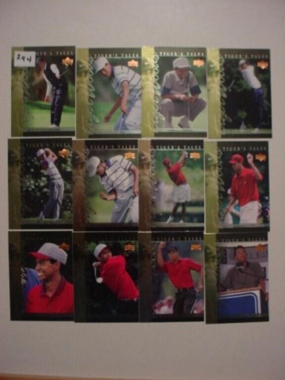 2001 Upper Deck Tiger Tales golf cards TT1-30 set