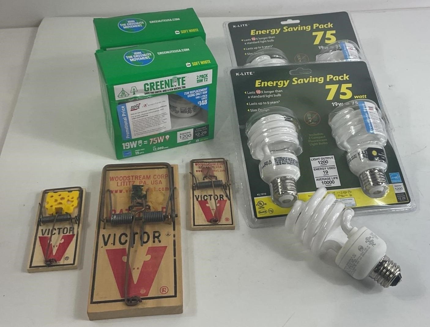 Light Bulbs & Mouse Traps