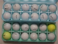 24 used Srixon golf balls