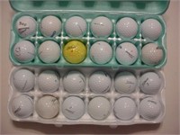 24 used assorted Titleist golf balls