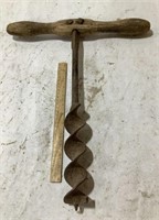 Vintage Wooden auger