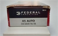 FEDERAL 45 AUTO- 1 FULL BOX OF 50--