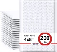 SEALED - Fuxury 4x7" Bubble Mailers 200 Pack