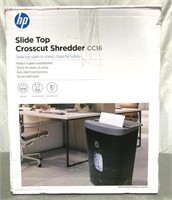 Hp Slide Top Cross Cut Shredder (pre-owned,