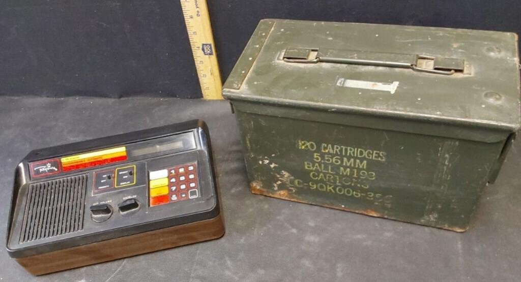 Regency scanner and metal AMMO box