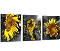 Arjun Sunflowers Canvas Wall Art Yellow Flowers