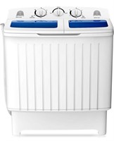 COSTWAY Portable Washing Machine, Twin Tub 20 Lbs