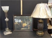 2 LAMPS & PICTURE