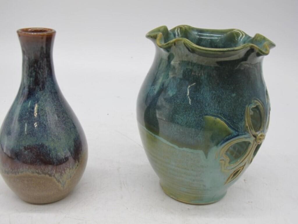 2 PC POTTERY R J COOPER, 6H ALL CLEAN