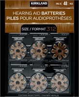 Kirkland Hearing Aid Batteries 48 Pack Size 312