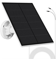 Solar Charger for Ring Doorbell,Upgraded 6W 12v