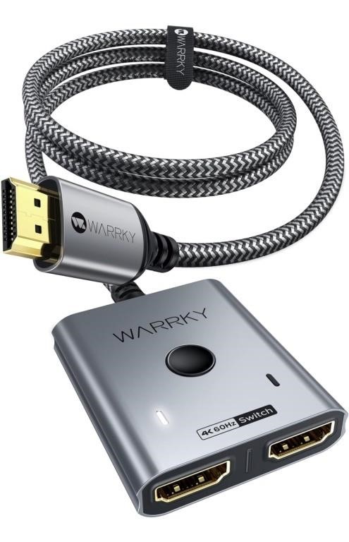 HDMI Switch 2 in 1 Out 4K@60Hz, WARRKY ?3.3ft