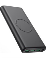 Wireless Power Bank Portable Charger, 33,800mAh
