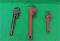 Craftsman and rigid pipe wrenches.