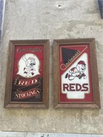 Cincinnati reds framed decor
