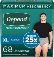 Depend Men's XL Incontinence Underwear