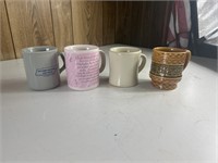 4 coffee mugs