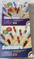 (2pc.) Chinese Checkers & Solitaire BUNDLE