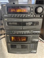 JVC Radio CD Changer Cassette Player & Speakers