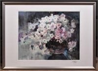 Meng Jianping (1962-) Flower Framed
