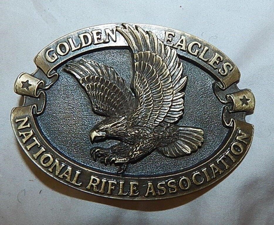 Vintage NRA Eagle Belt Buckle