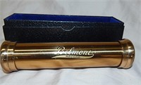 Antique Belmont Record Brass funeral memorial Tube