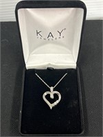 Kay helpers heart necklace 4.3g sterling