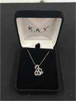 Kay jewelers heart necklace 3.6g sterling