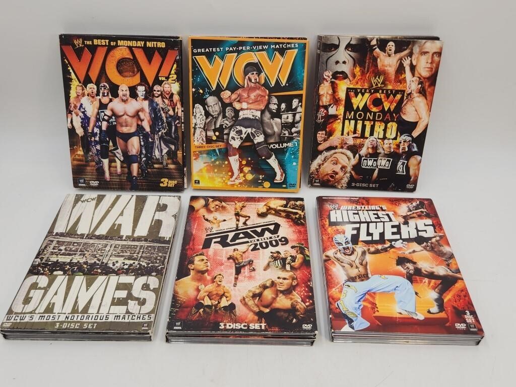 (6) Wrestling WWE/ WCW DVD Home Videos