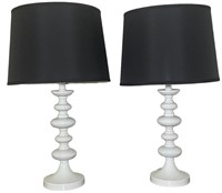 White Metal Base Table Lamps