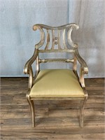Councill Co Silver Finish Arm Chair
