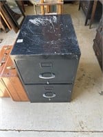 Black 2 drawer filing cabinet
