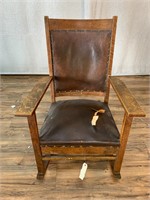 Distressed Antique Looking Rocking Chair