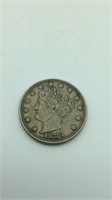 1883 V Nickel no Cents
