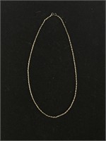 Sterling silver necklace 15in no clasp 4.8g
