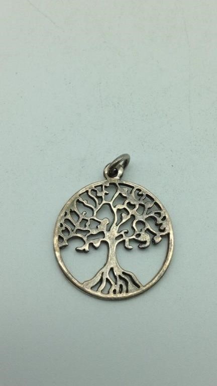 Sterling Silver Tree Pendant