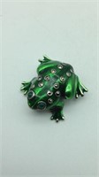 Sterling Silver Frog Pin