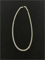 Sterling silver 17.5in chain necklace clasp