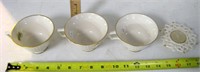 Lenox Cups & Candle Holder