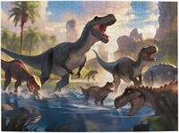 Jigsaw Puzzle 500 Piece Wooden Puzzle Dinosaur Pic
