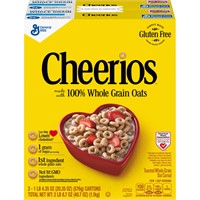 2 Boxes Original Cheerios Heart Healthy Cereal